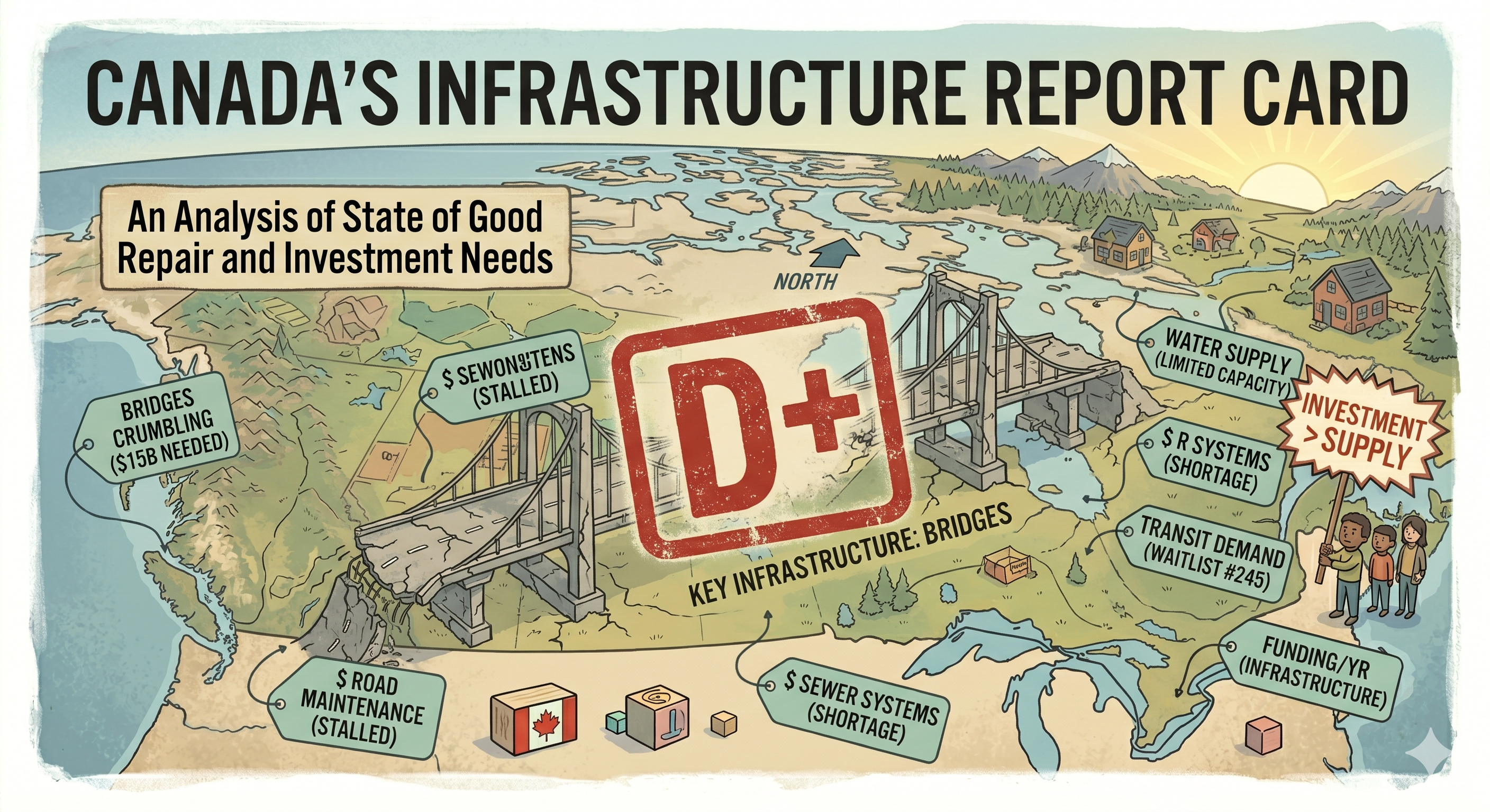 Canada's Infrastructure Report Card: Bridges, Pipes, and Prayers
